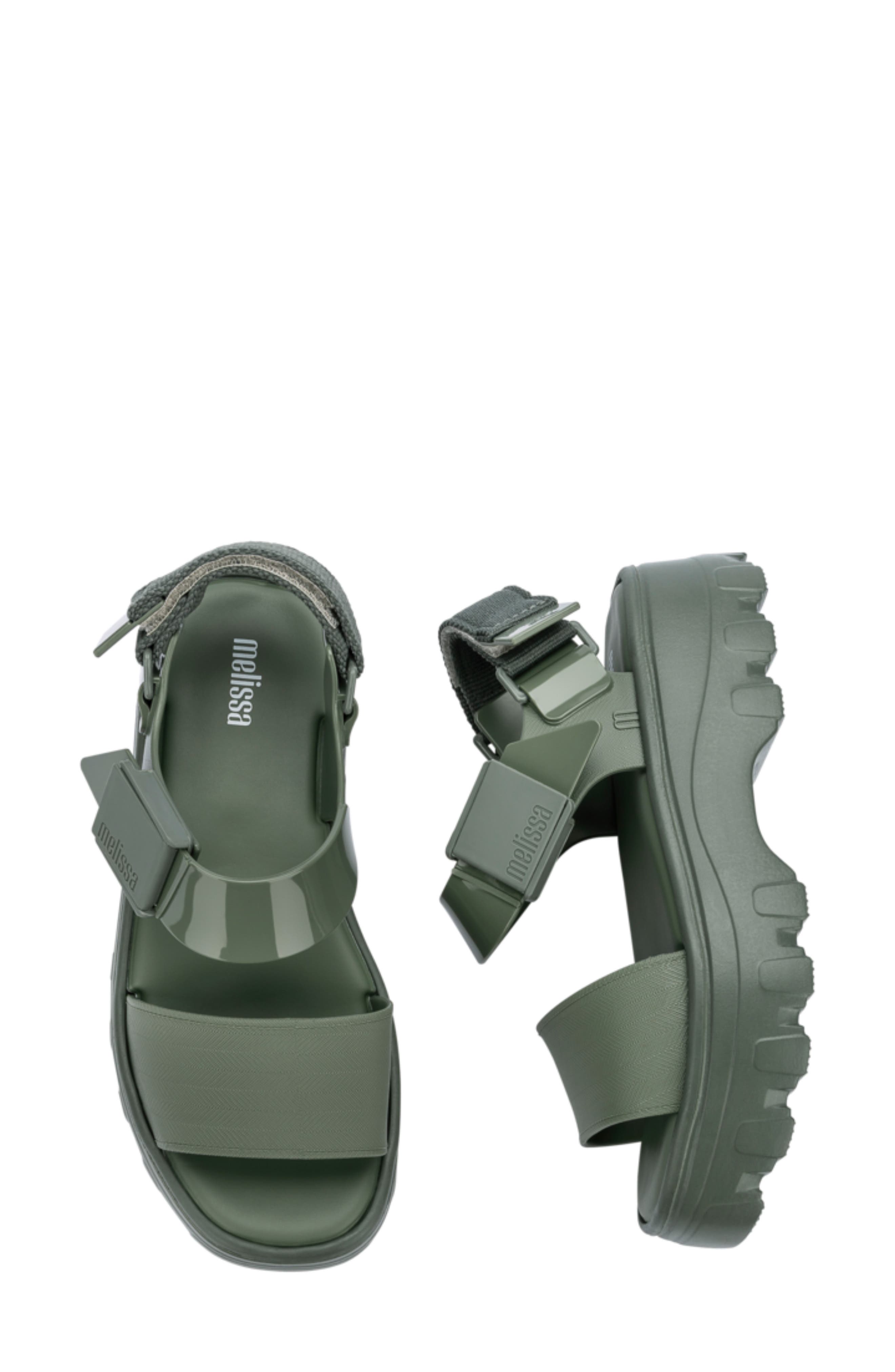 Kick Off Platform Sandal, Alternate, color, GREEN