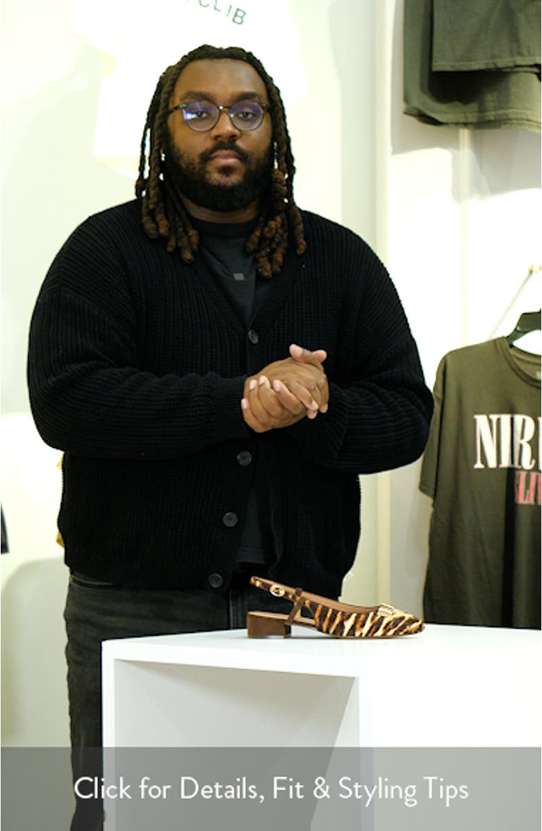 Caris Slingback Genuine Calf Hair Pump, sales video thumbnail