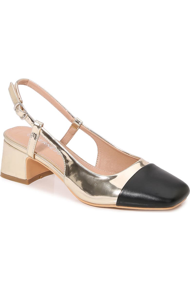 BERNESS Bethany Slingback Pump, Main, color, Gold