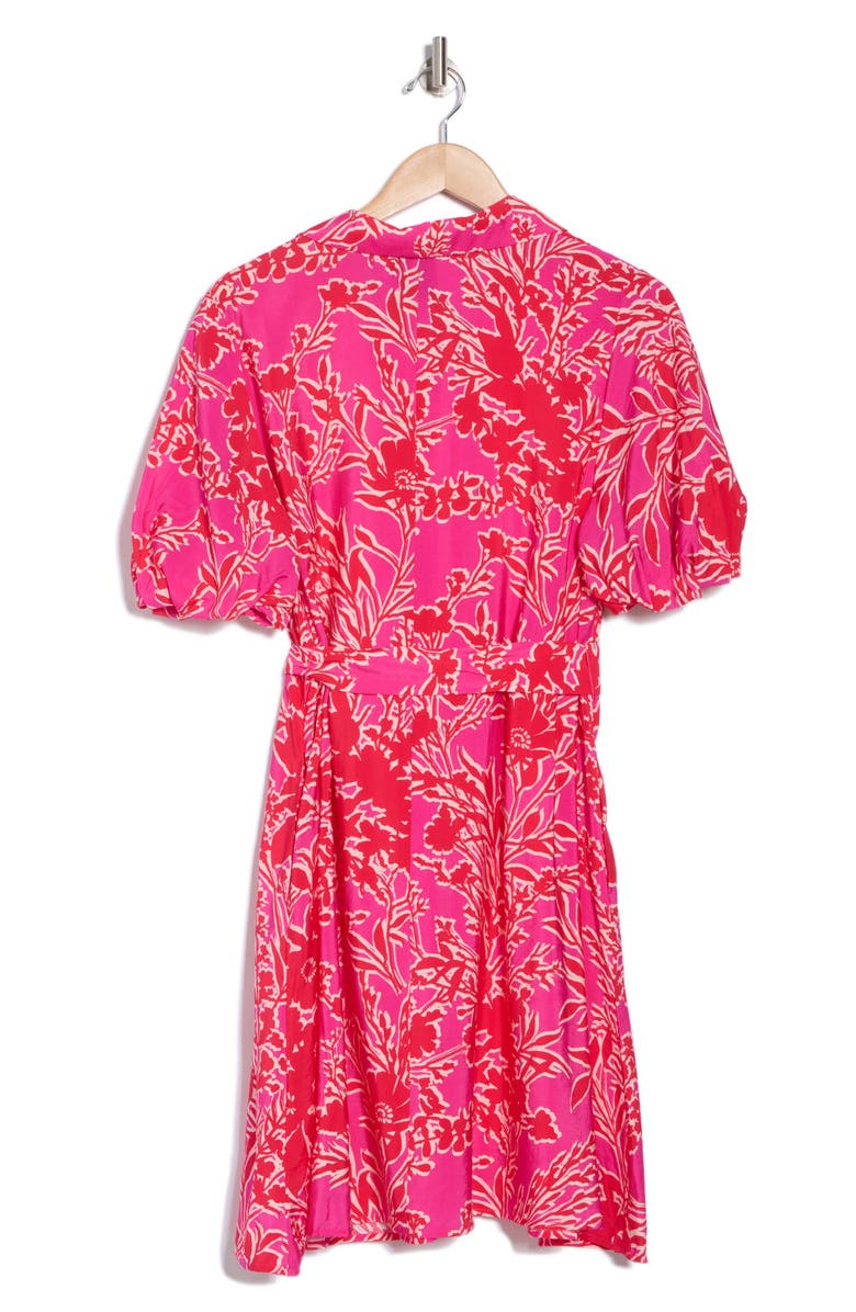 Sam Edelman Floral Stencil Short Sleeve Shirtdress, Alternate, color,