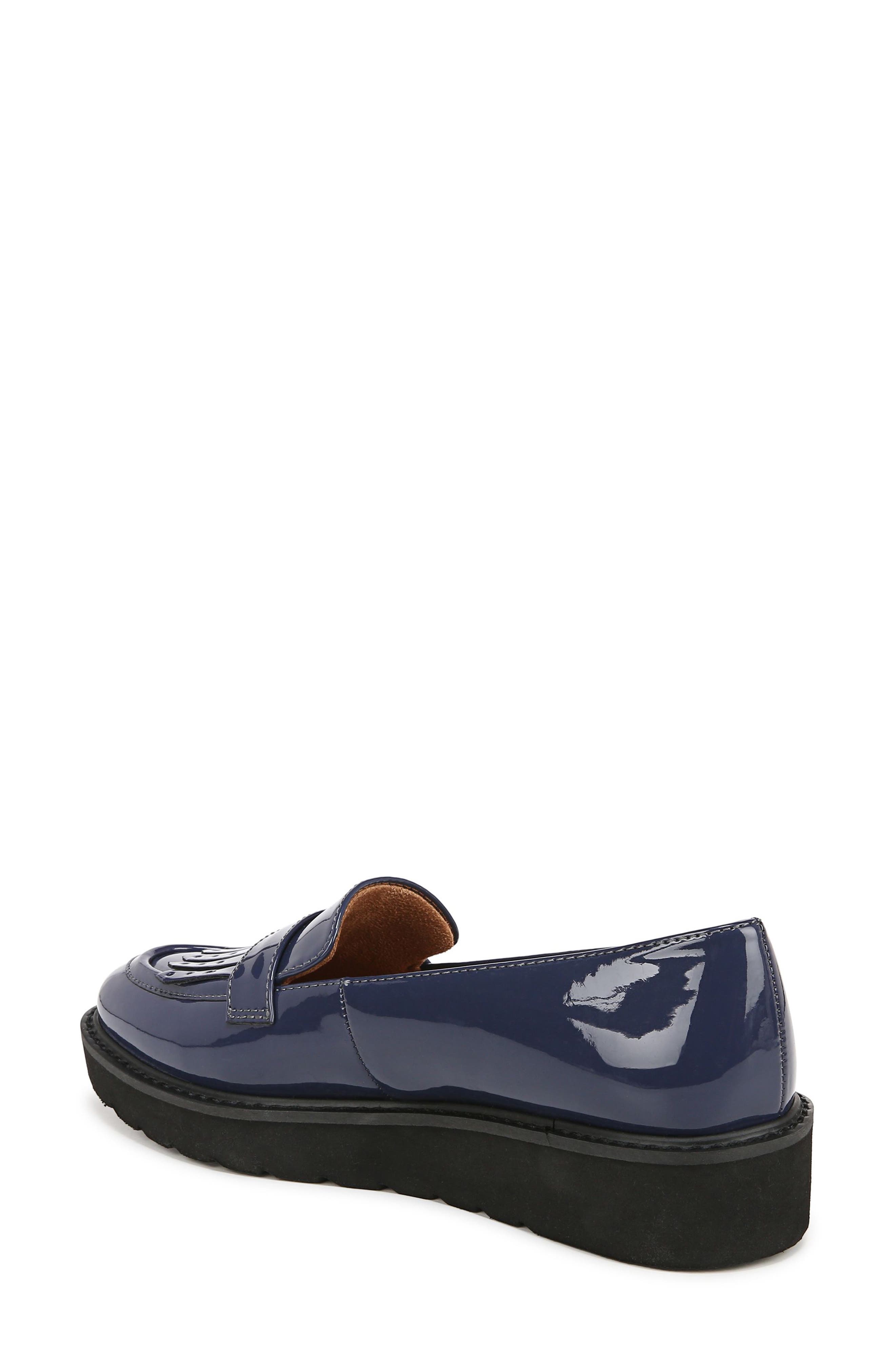 Naturalizer Expert Kilted Platform Loafer - Wide Width Available, Alternate, color, Midnight Blue