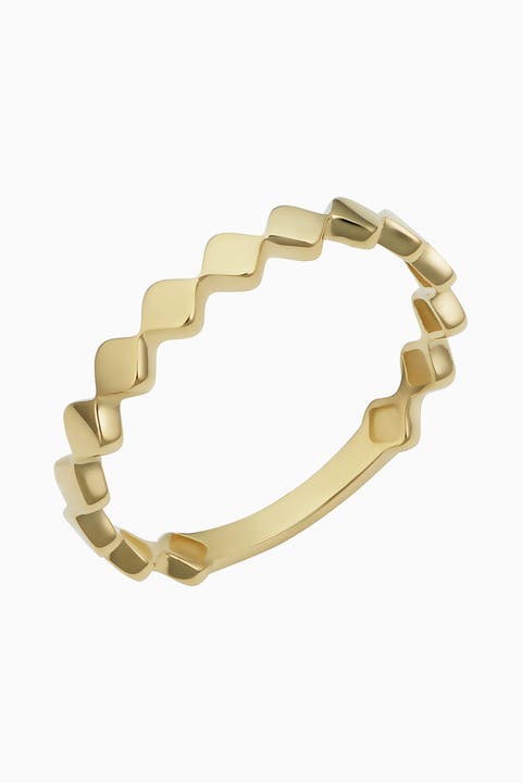14K Yellow Gold Art Deco Ring