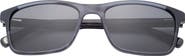 Ted Baker London 57mm Full Rim Rectangle Polaized Sunglasses