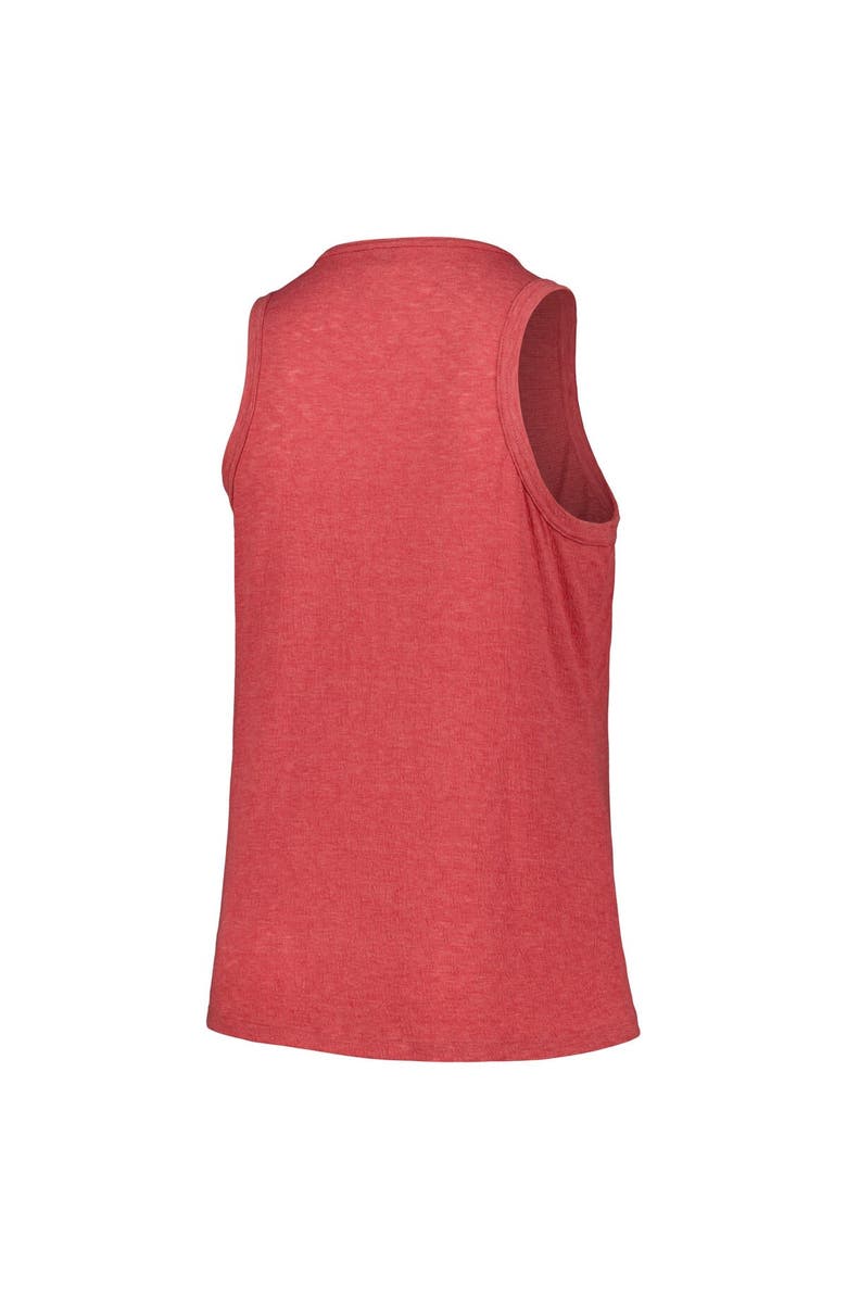 SOFT AS A GRAPE Women's Soft as a Grape Red St. Louis Cardinals Plus Size Curvy High Neck Tri-Blend Tank Top, Alternate, color, Red