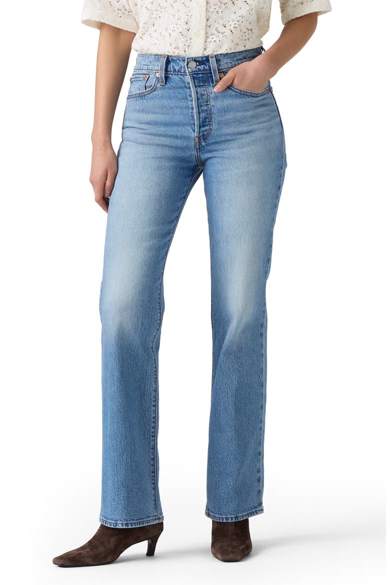 Wedgie High Waist Bootcut Jeans, Main, color, PROBABLY HERE