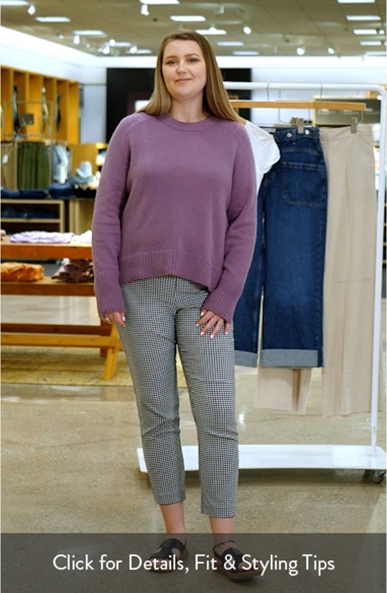 Crewneck Raglan Cotton Blend Sweater, sales video thumbnail