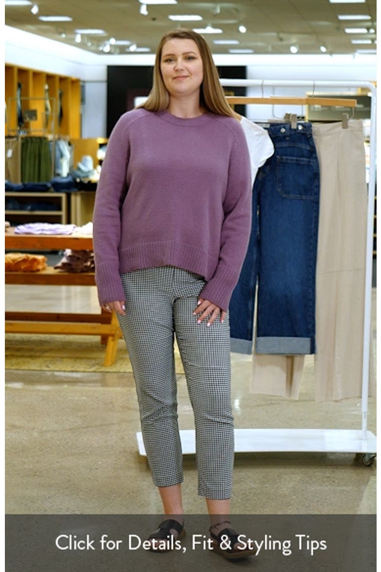 Crewneck Raglan Cotton Blend Sweater video