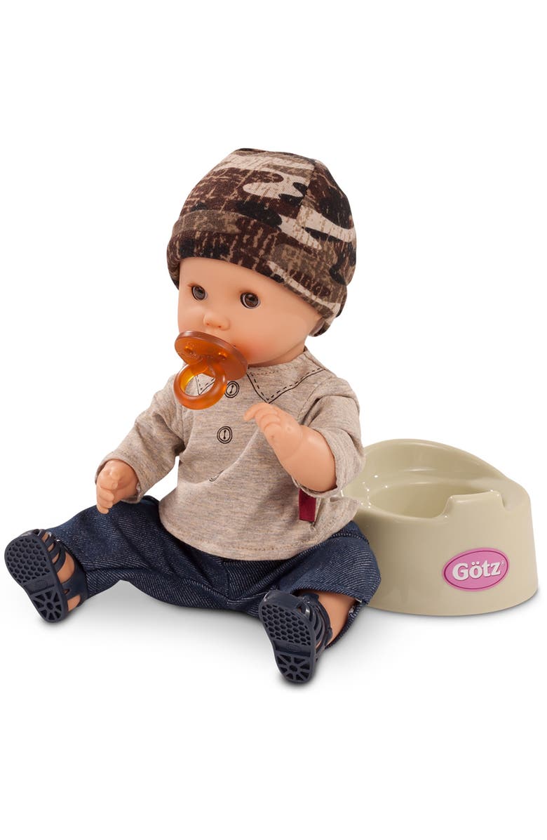 Gotz Aquini 13" Boy Bath Baby Doll, Alternate, color, Multicolored