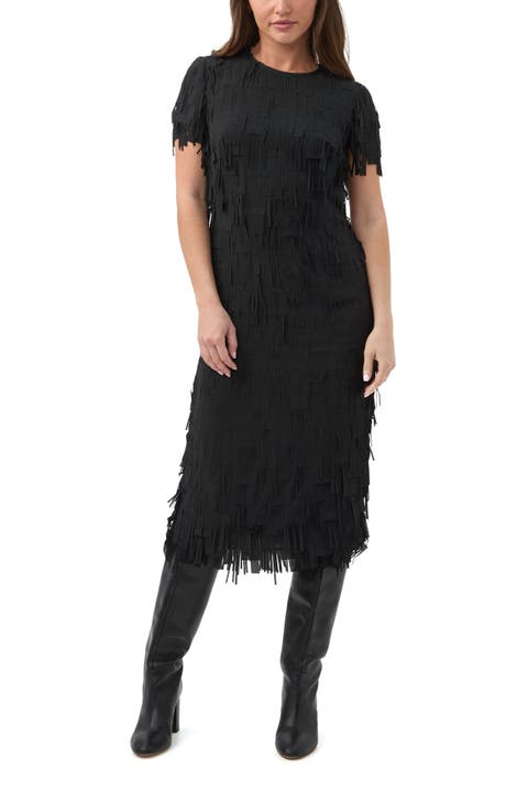 Silkoak Fringe Midi Dress