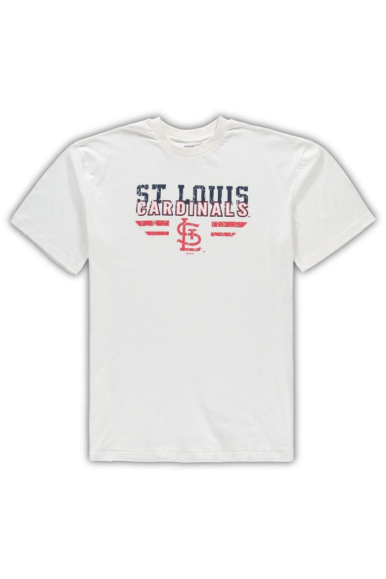 Men's Concepts Sport White/Navy St. Louis Cardinals Big & Tall Pinstripe Sleep Set, Alternate, color, White