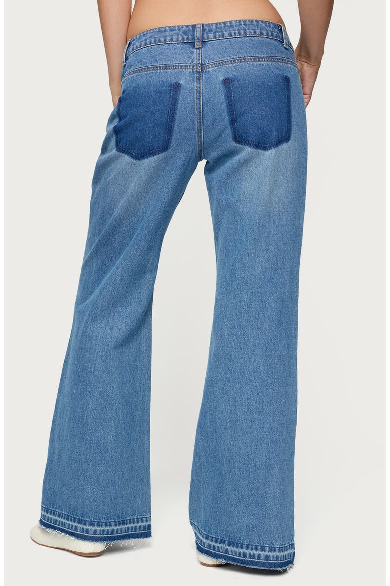 Nerissa Low Rise Flare Jeans, Alternate, color, BLUE