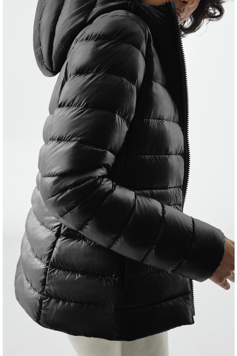 Cypress Packable Hooded 750-Fill-Power Down Puffer Jacket, Alternate, color, BLACK