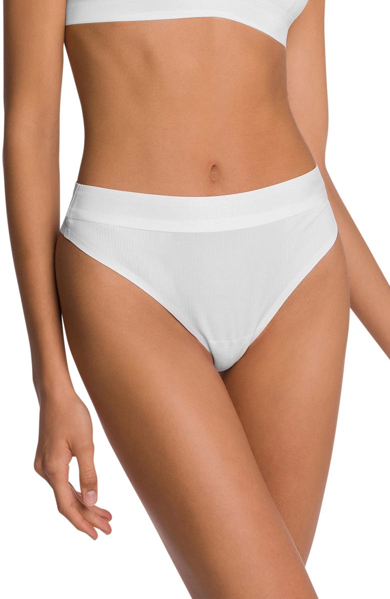 Wolford Beauty Thong, Main, color, Pearl