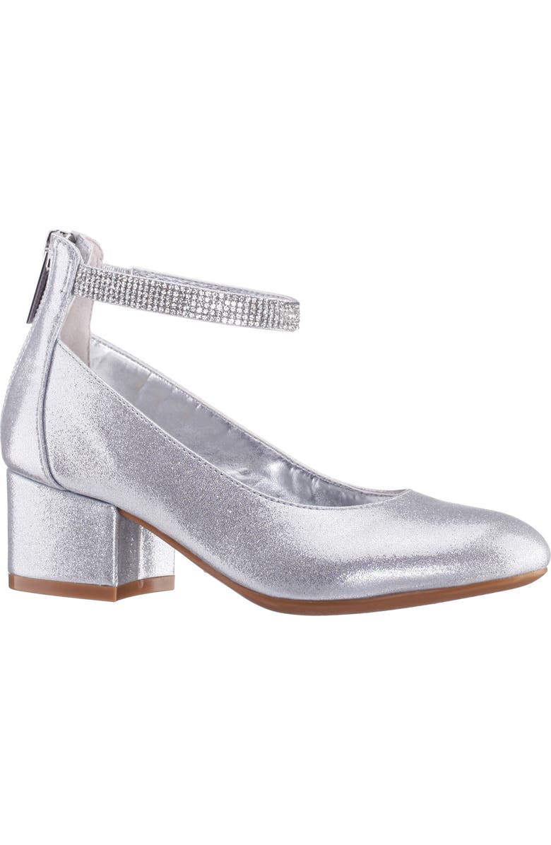 Nina Kids' Marble Pump, Main, color, Silver Shimmer