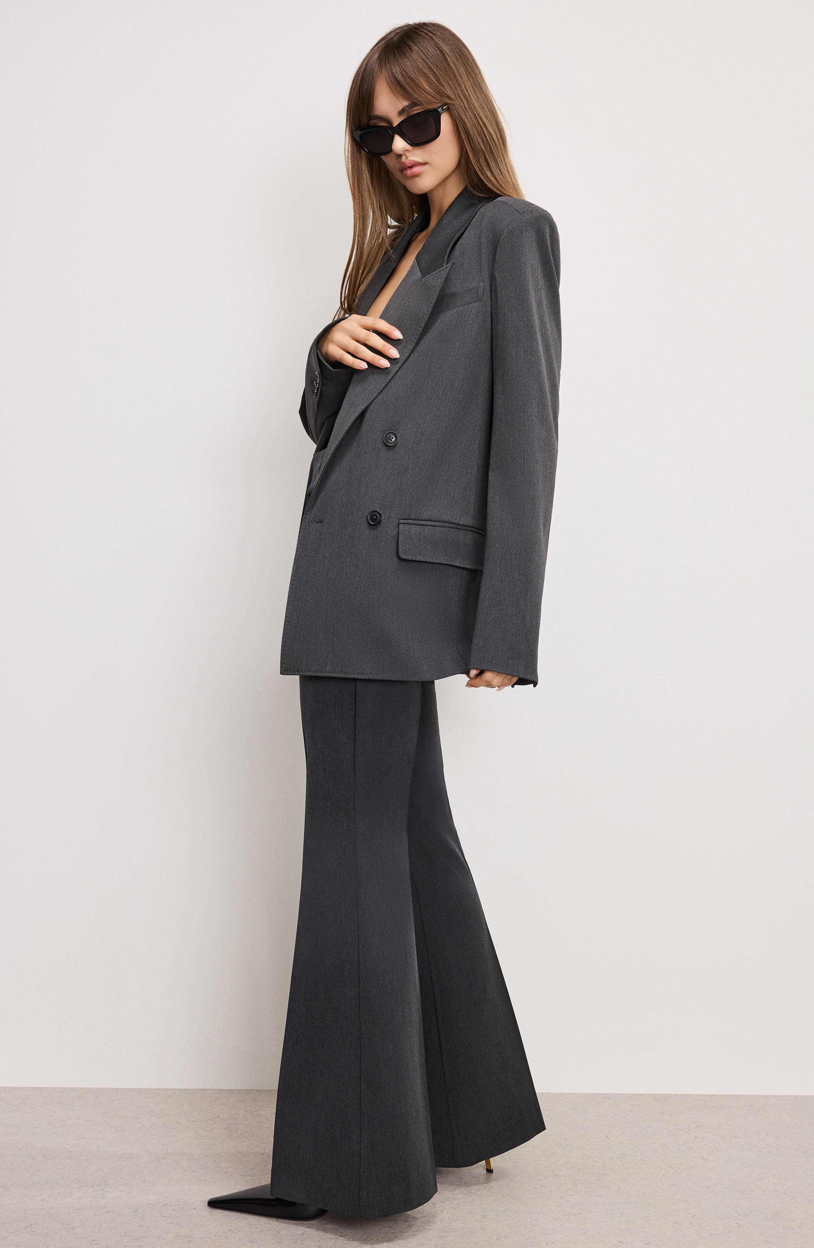 Good American Essential Flare Leg Pants (Women) | Nordstromrack