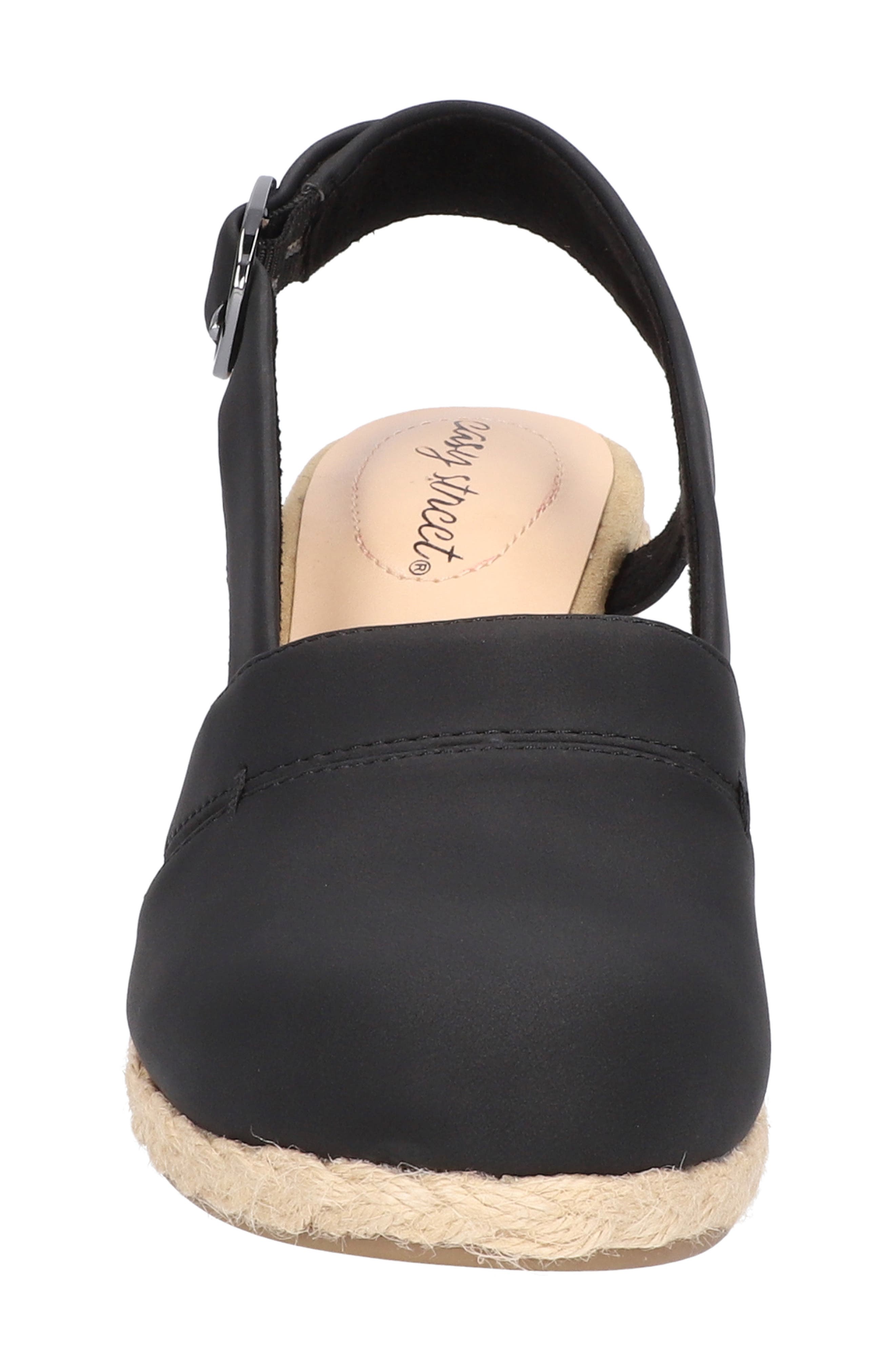 EASY STREET Stargaze Espadrille Wedge Pump, Alternate, color, Black