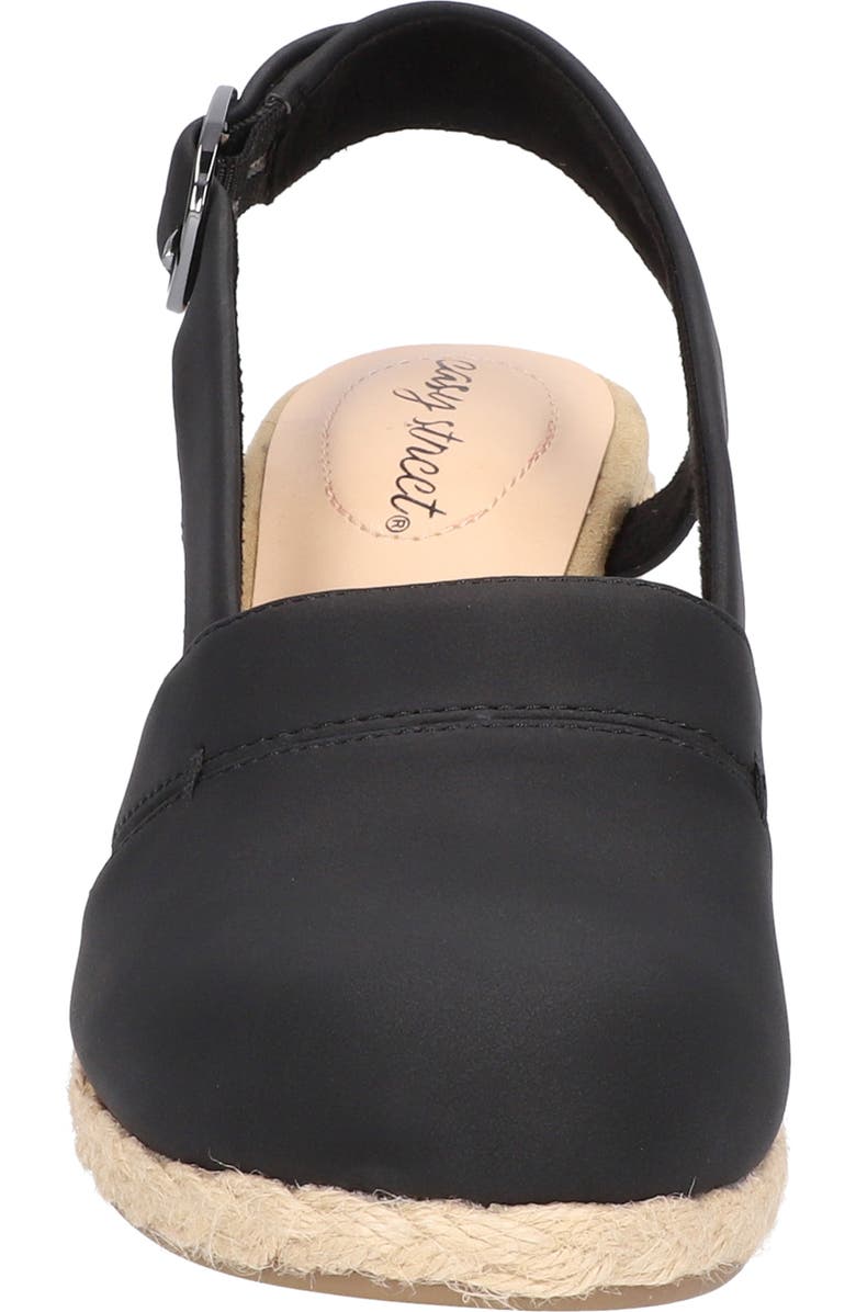 EASY STREET Stargaze Espadrille Wedge Pump, Alternate, color, Black