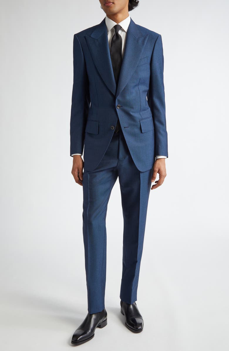TOM FORD Atticus Wool & Mohair Suit, Main, color, Azure Blue