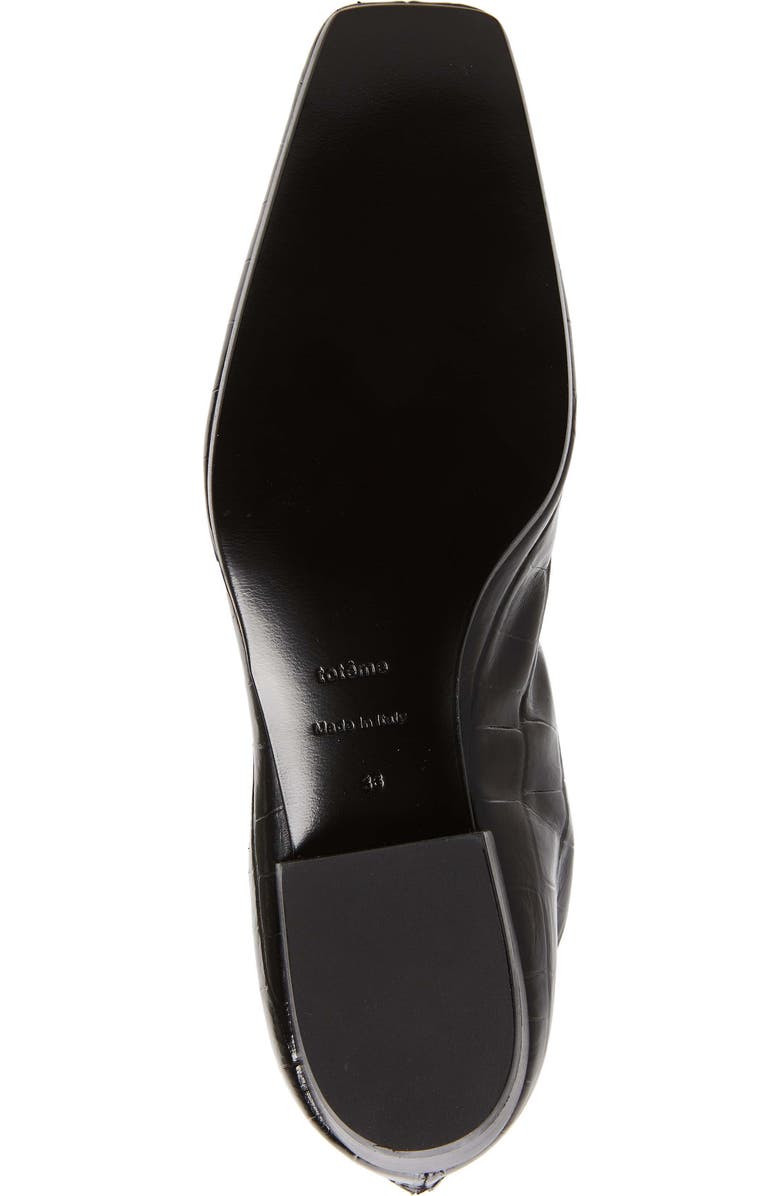 TOTEME Croc Embossed Over the Knee Boot, Alternate, color,