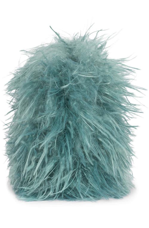 Jeffrey Campbell Bestowed Faux Fur Shoulder Bag In Blue