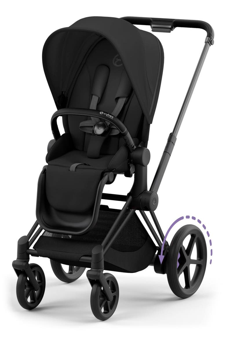 e-PRIAM Electronic Smart Stroller, Main, color, SEPIA BLACK