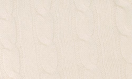 Sofia Cashmere Cable Stitch Cashmere Beanie & Blanket Set In Neutral