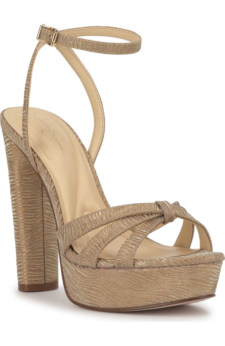 Jessica Simpson Ilaria Ankle Strap Platform Sandal, Main, color, Bronze