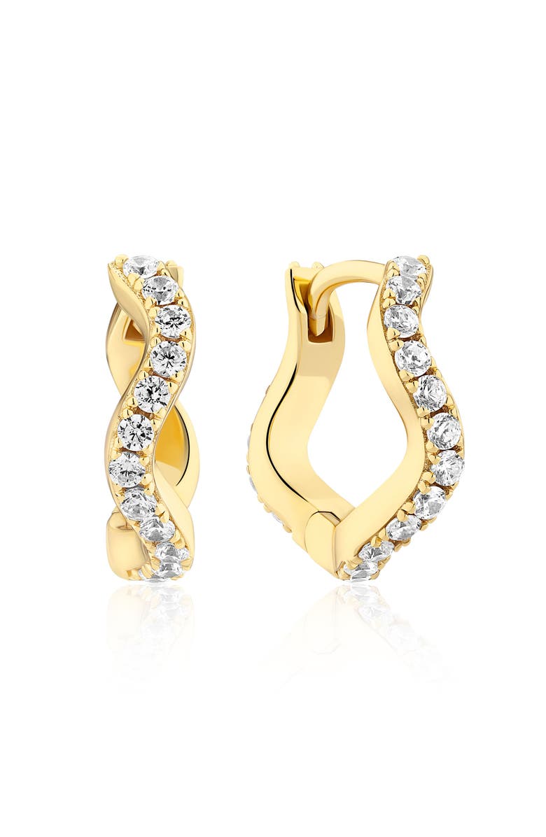 Sif Jakobs Jewellery Earrings Ellera Waves, Main, color, 18K Gold Plated