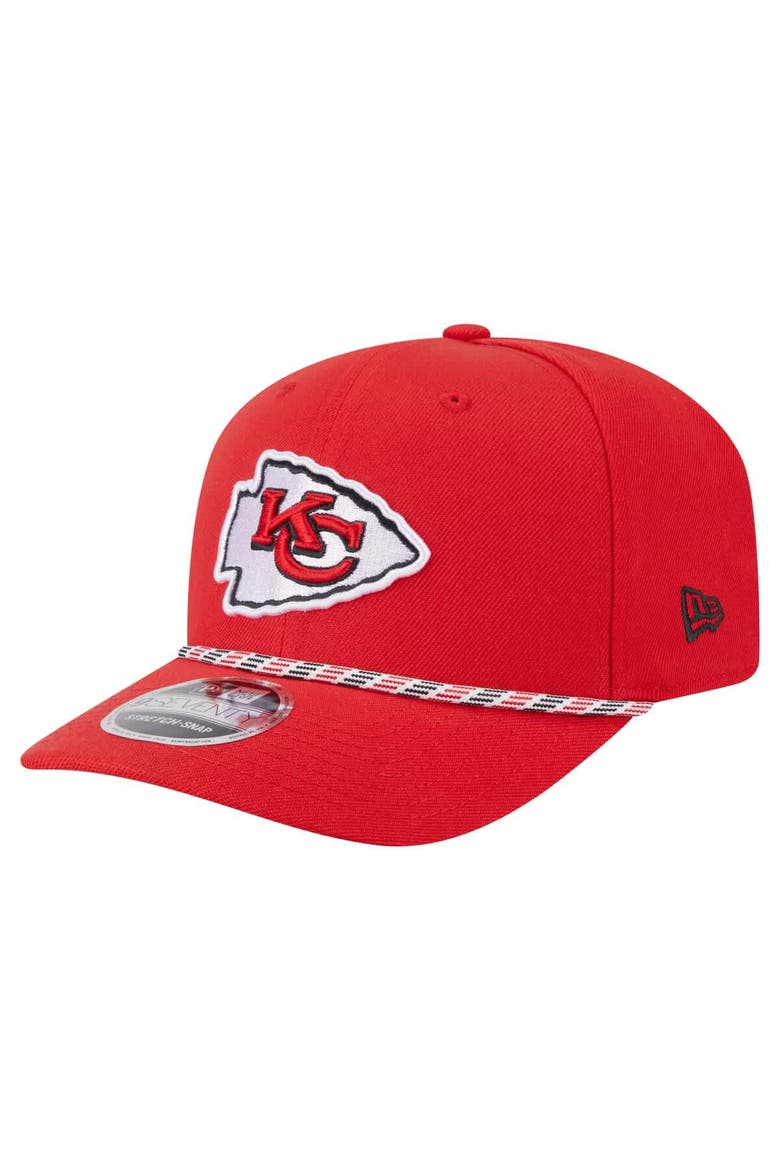 Men's New Era Red Kansas City Chiefs Gameday Multi Rope 9SEVENTY Stretch-Snap Hat, Main, color, Red