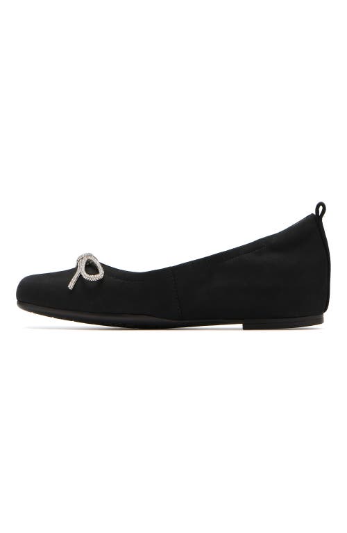 Abeo Cadence Bow Ballet Flat In Black Sparkle - Metatarsal