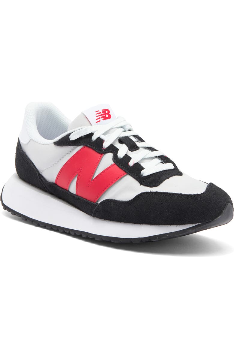 New Balance 237 Sneaker, Main, color, Black/ Red