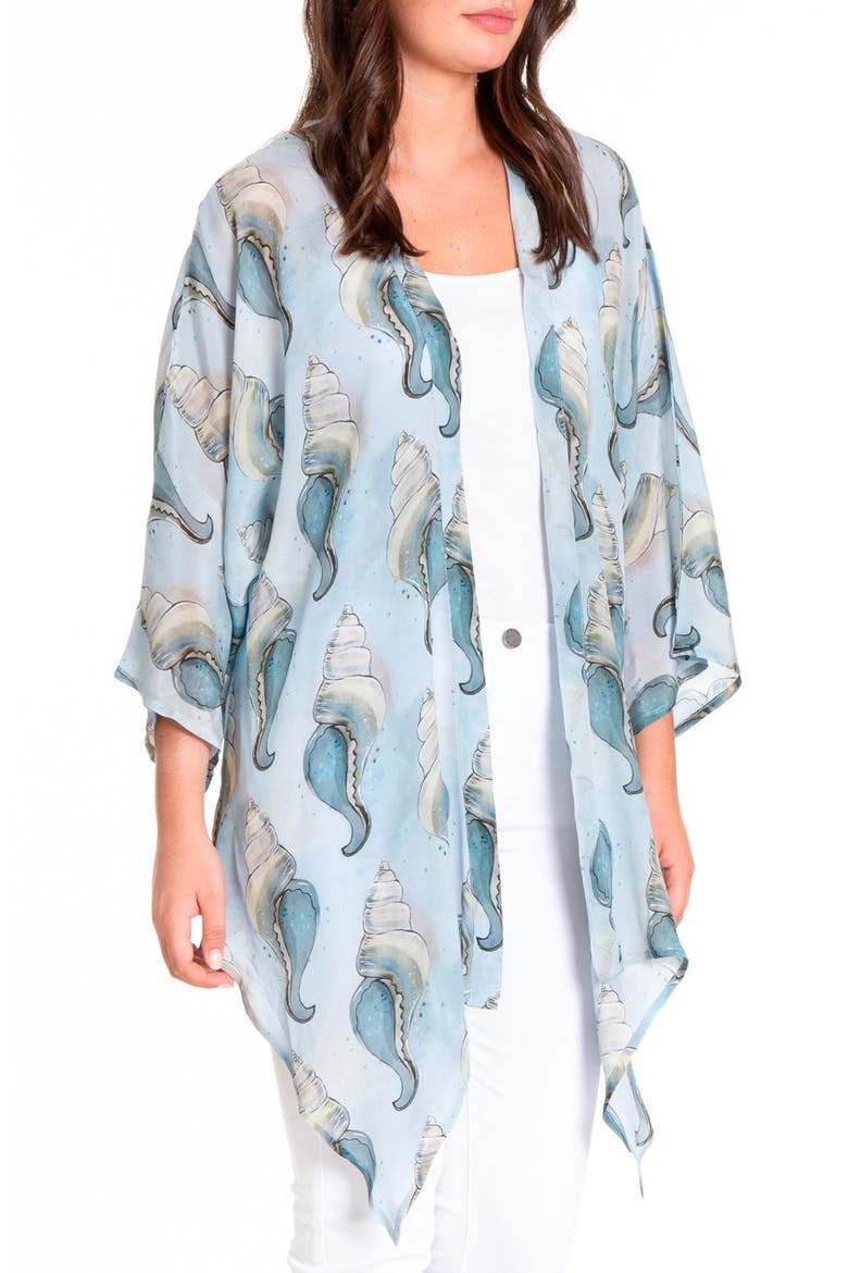 Urban Seashells Jacket, Main, color, LIGHT BLUE MULTI