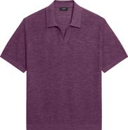 Theory Brenan Linen Blend Polo