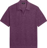 Theory Brenan Linen Blend Polo