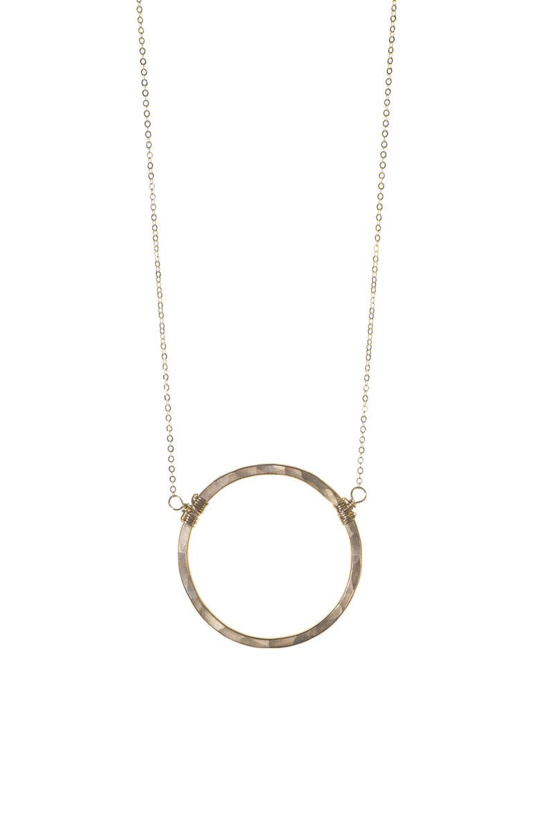 Nashelle Large Hoop Necklace, Main, color,
