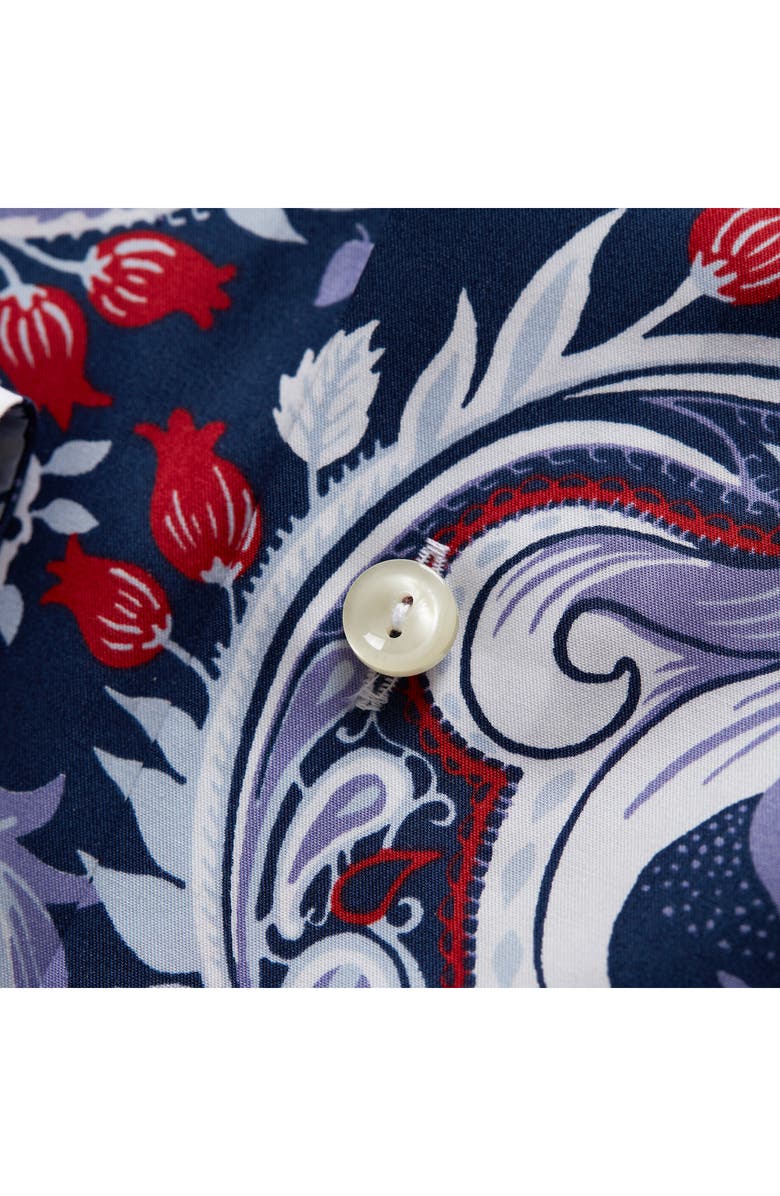 Eton Slim Fit Paisley Dress Shirt, Alternate, color, 