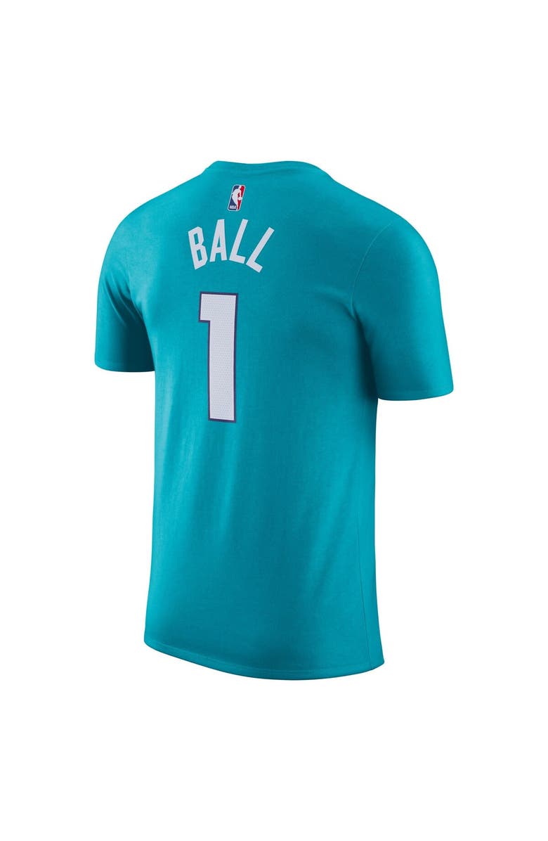 Nike Men's Nike LaMelo Ball Teal Charlotte Hornets Icon 2022/23 Name & Number T-Shirt, Alternate, color, Teal