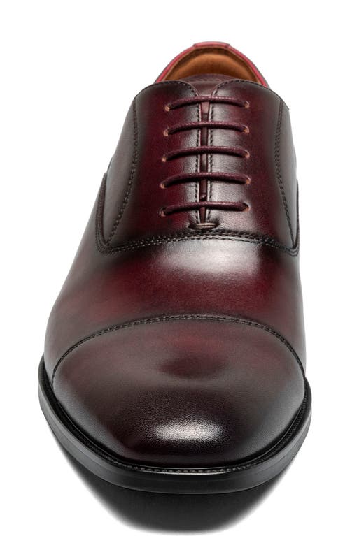 Florsheim Sorrento Lux Cap Toe Oxford In Burgundy