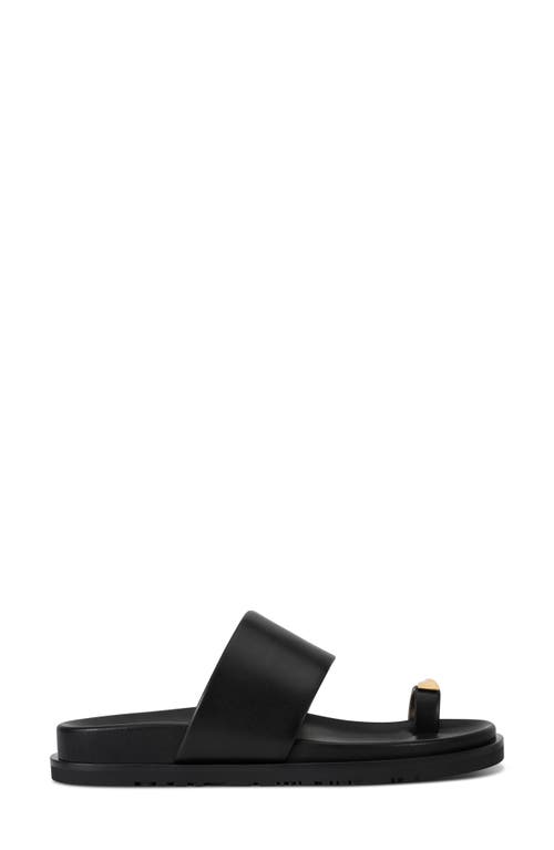 Donna Karan Hooper Toe Loop Sandal In Black