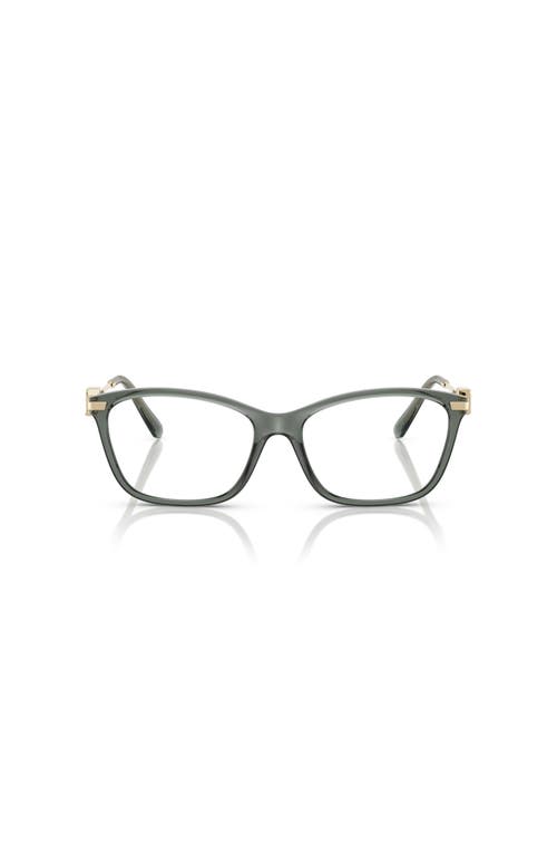 Ralph Lauren 55mm Butterfly Optical Glasses In Metallic