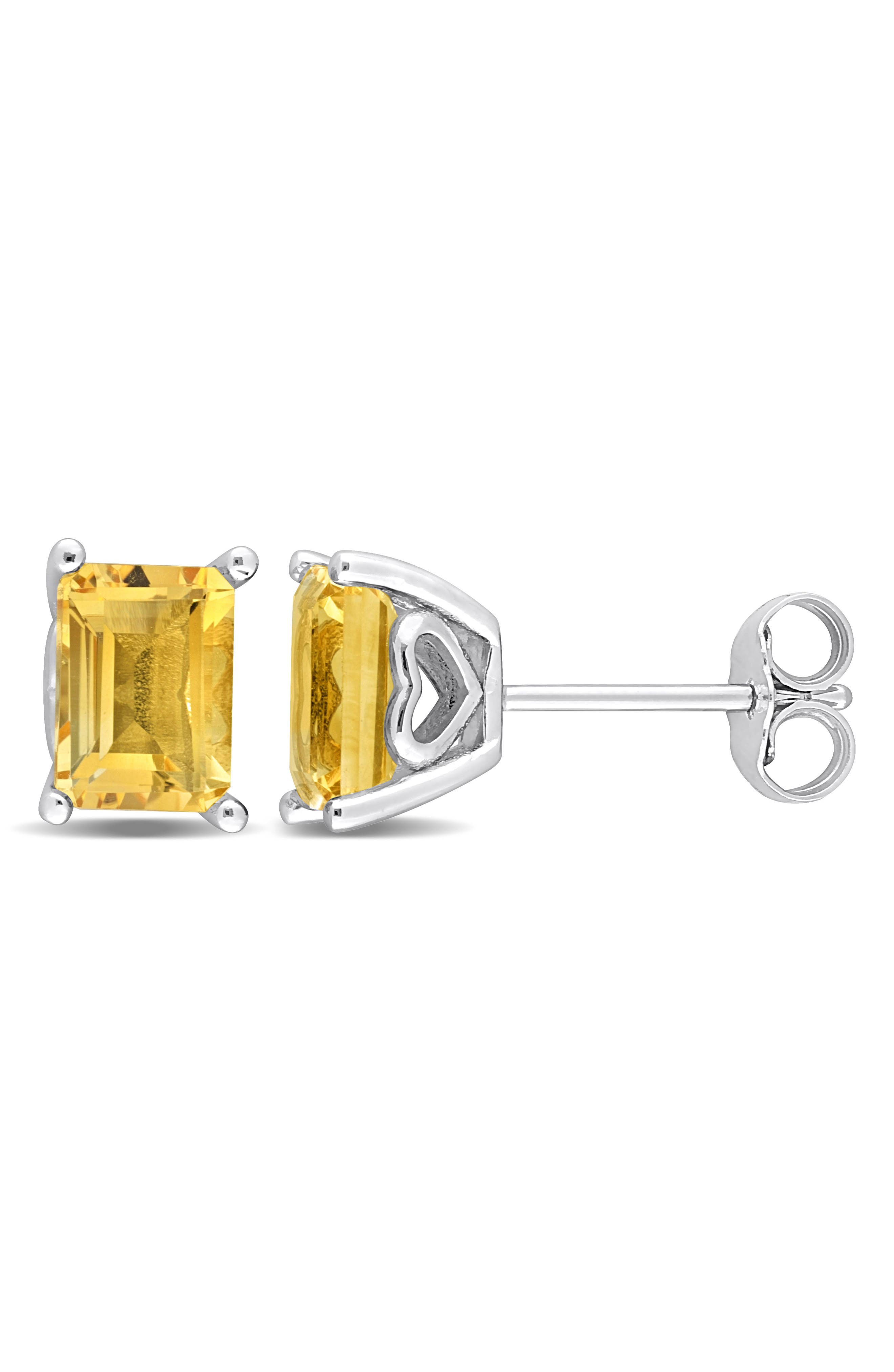 DELMAR Citrine Stud Earrings