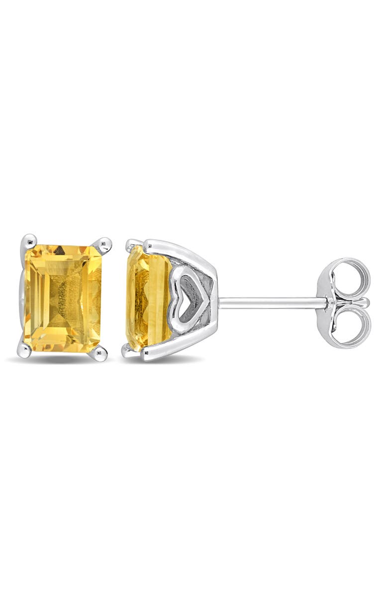 DELMAR Citrine Stud Earrings, Main, color, Yellow