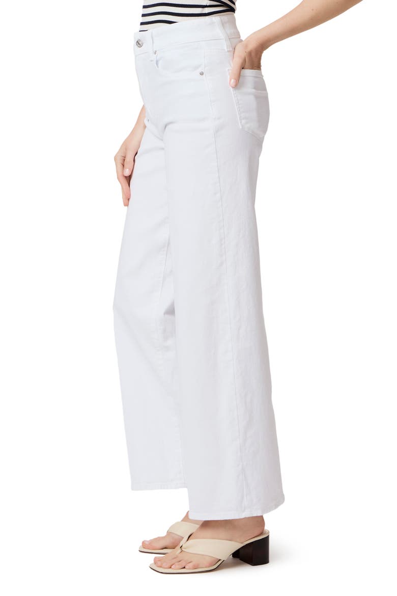 Sasha High Waist Wide Leg Jeans, Alternate, color, CRSP WHT