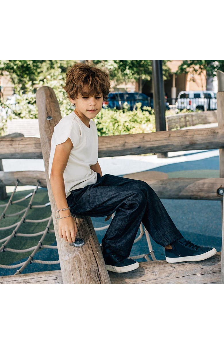 Jackalo Kids’ Jules Organic Cotton Twill Pants, Alternate, color, Lightweight Denim