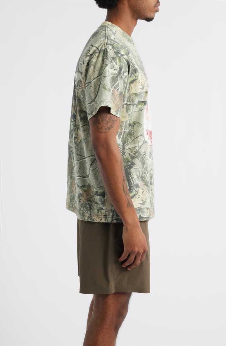 Obey Pit Forest Camo Cotton T-Shirt, Alternate, color, Leaf Camo