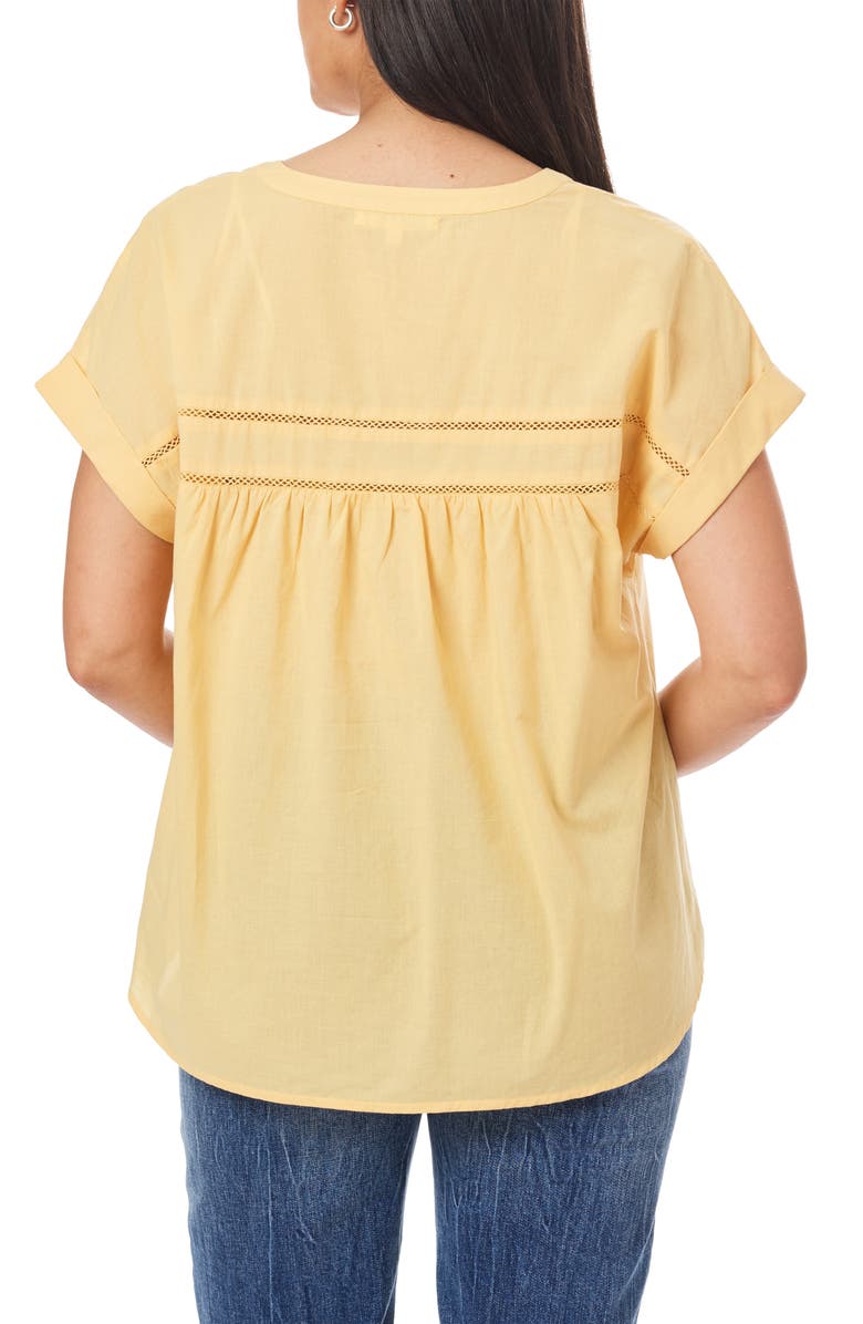 C & C California Helen Voile Popover Top, Alternate, color, Jojoba