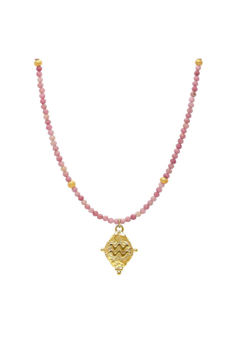 Aquarius Zodiac Choker Necklace, Main, color, Gold