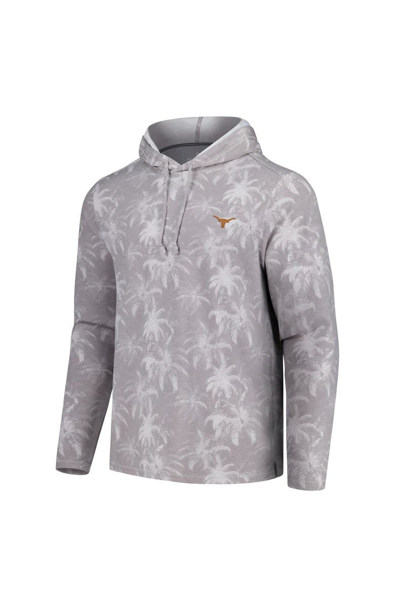 Tommy Bahama Men's Tommy Bahama Gray Texas Longhorns Palm Frenzy Hoodie Long Sleeve T-Shirt, Alternate, color, Gray