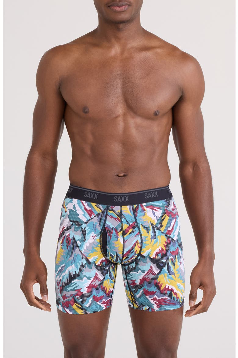 Quest Quick Dry Mesh Boxer Briefs, Main, color, PRISM PEAKS-MULTI