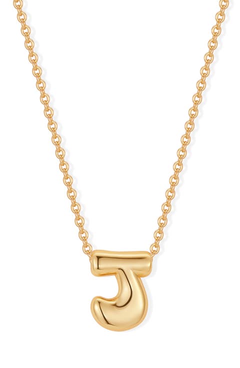 Mini Pippa Bubble Initial Pendant Necklace